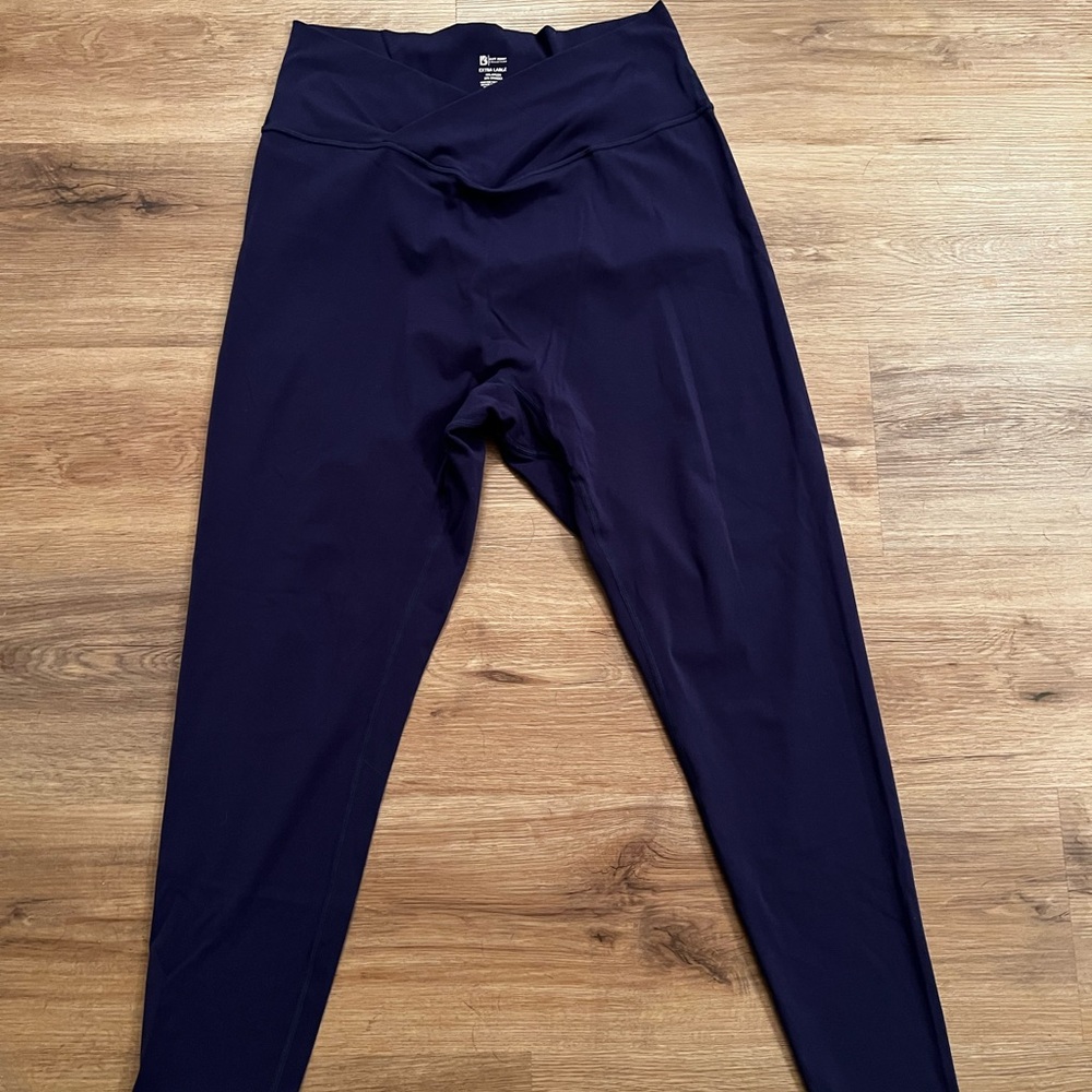 Navy Blue High-Waisted Leggings